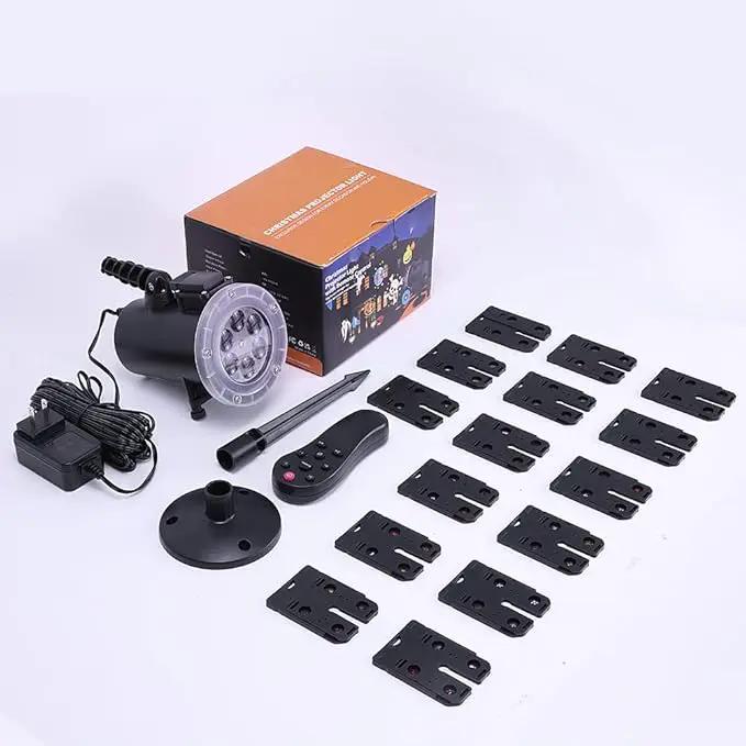 Holiday Projector Light, Syslux Halloween Christmas Projector Lights 16 HD Slides LED Waterproof Light Outdoor Indoor Light with Remote Control for Party Garden Halloween Xmas Holiday Landscape Decor by GreenHaven Gardens