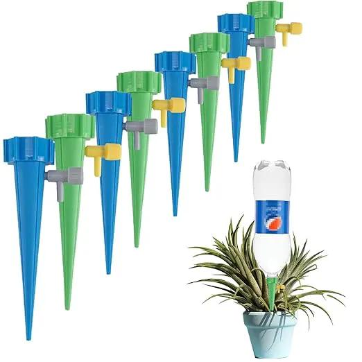 LABOTA 24 Pack Self Watering Spikes for Plant, Outdoor Automatic Plants Waterer, Insert Devices with Adjustable Vavle Switch for Garden Water Planter System Indoor & Outdoor by GreenHaven Gardens