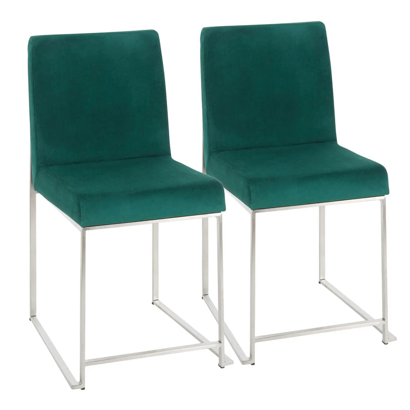 Fuji - Contemporary Modern Elegance High Back Dining Chair (Set of 2) by Unique Piece Furniture