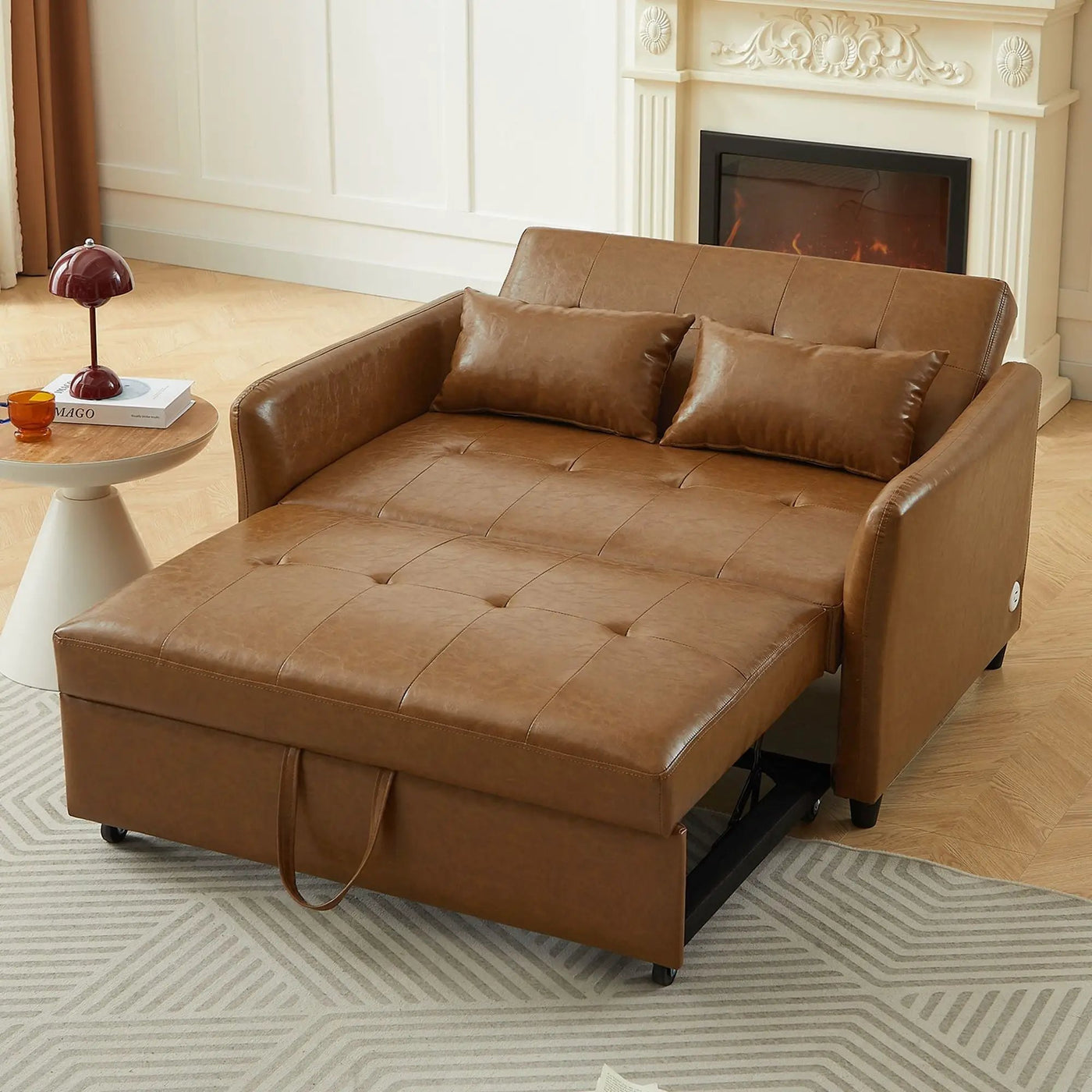 Convertible Sleeper Sofa Bed With 3 USB Ports by HouseOfZazla