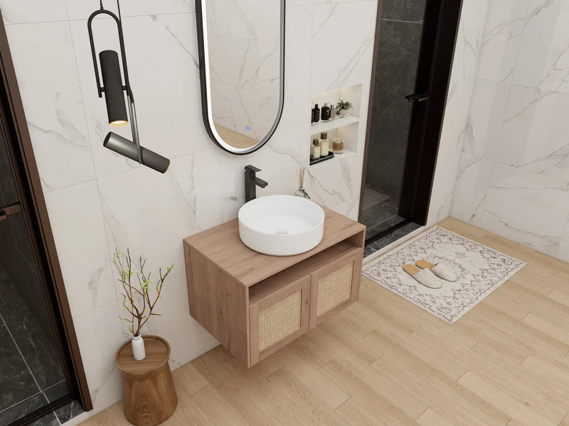 30" Bathroom Vanity with Ceramic Art Sink by HouseOfZazla