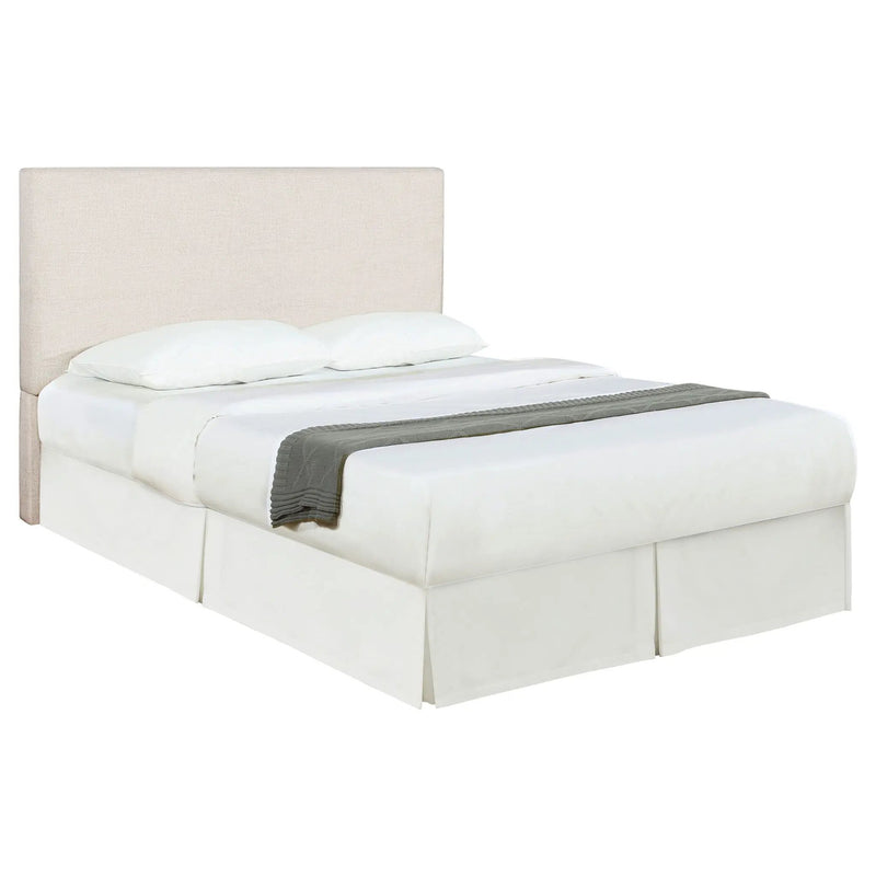 Pirro Upholstered Queen or Full Panel Headboard Sand by Unique Piece Furniture