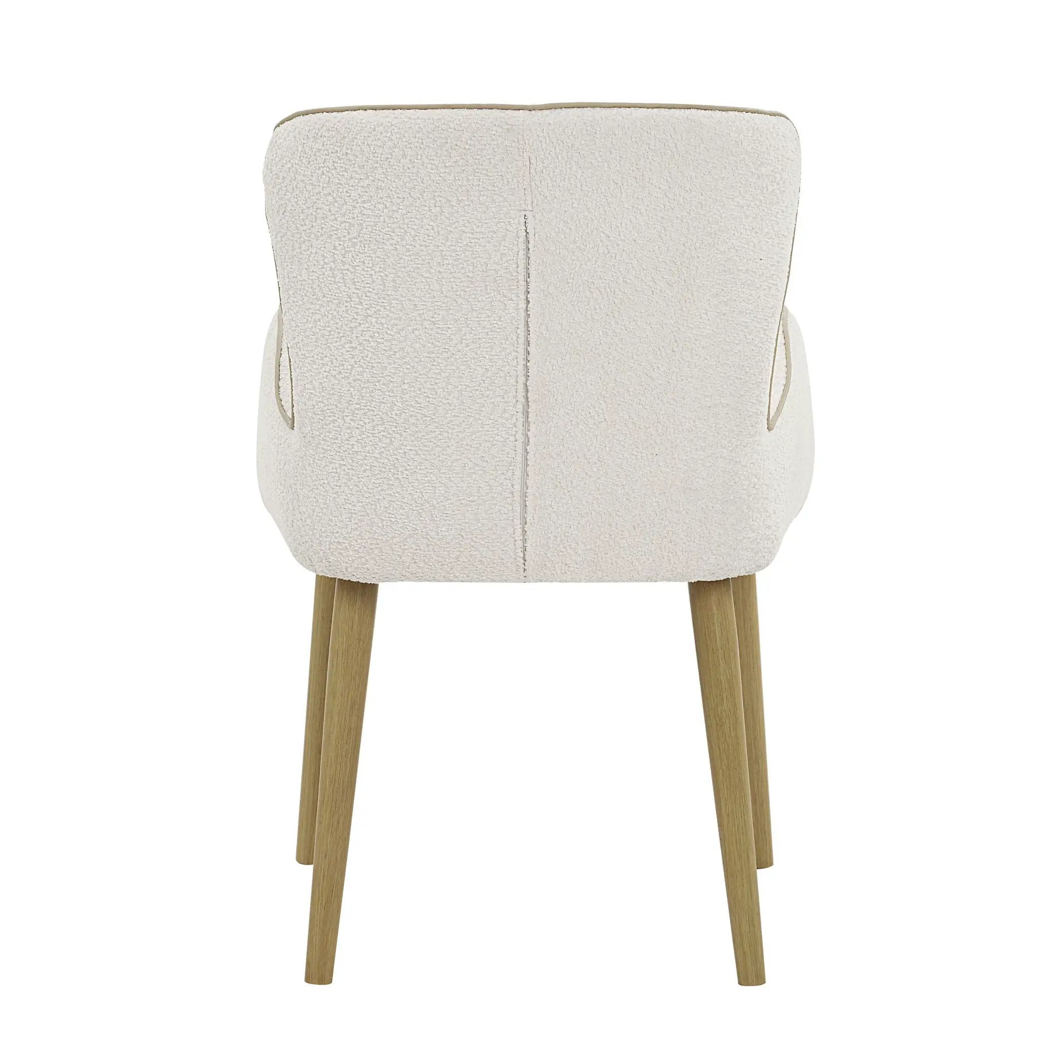 Qwin - Boucle Side Chair (Set of 2) - Beige by HouseOfZazla
