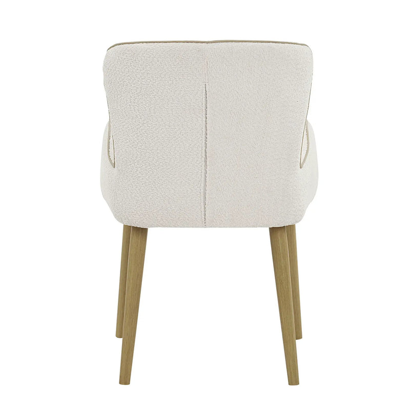 Qwin - Boucle Side Chair (Set of 2) - Beige by HouseOfZazla