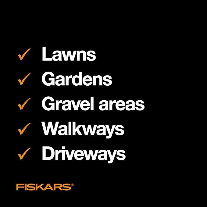 Fiskars 3-Claw Stand Up Weed Puller Tool, Gardening Weeder, Hand Weeding Tool with 39" Long Ergonomic Handle with Easy-Eject Mechanism by GreenHaven Gardens