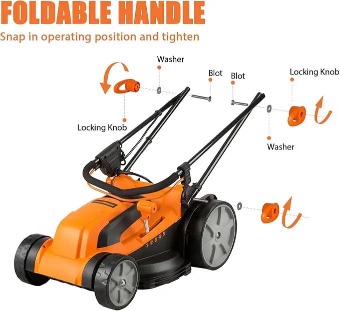LawnMaster MEB1216K Electric Lawn Mower 16-Inch 12AMP by GreenHaven Gardens