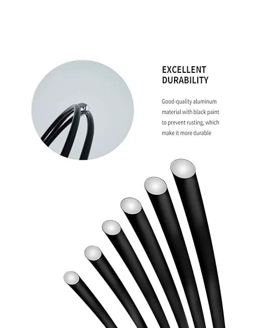 Bonsai Wire, 6 Sizes of 1mm, 1.5mm, 2mm, 2.5mm, 3mm, 4mm Black Aluminum Wire, Total 152 Feet Bonsai Tool Kit, 300 Grams Bonsai Tree Wire for Bonzai Trees Indoor by MoHern by GreenHaven Gardens