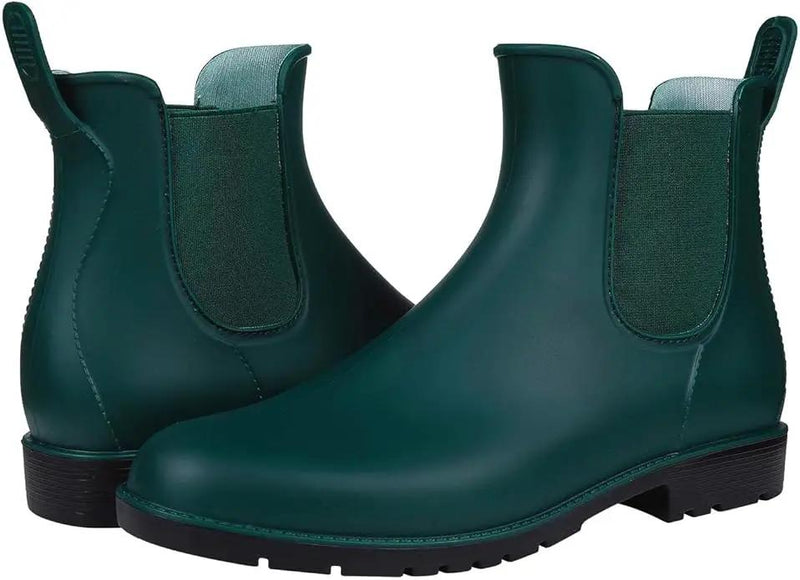 Asgard Women's Ankle Rain Boots Waterproof Chelsea Boots by GreenHaven Gardens