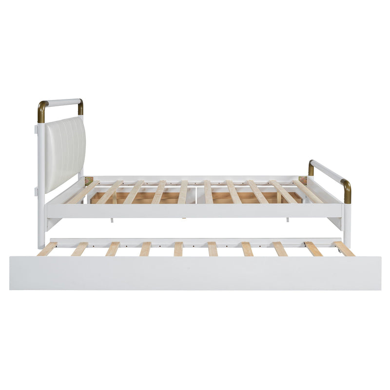 Storage Platform Bed, With 2 Big Drawers, Trundle by HouseOfZazla