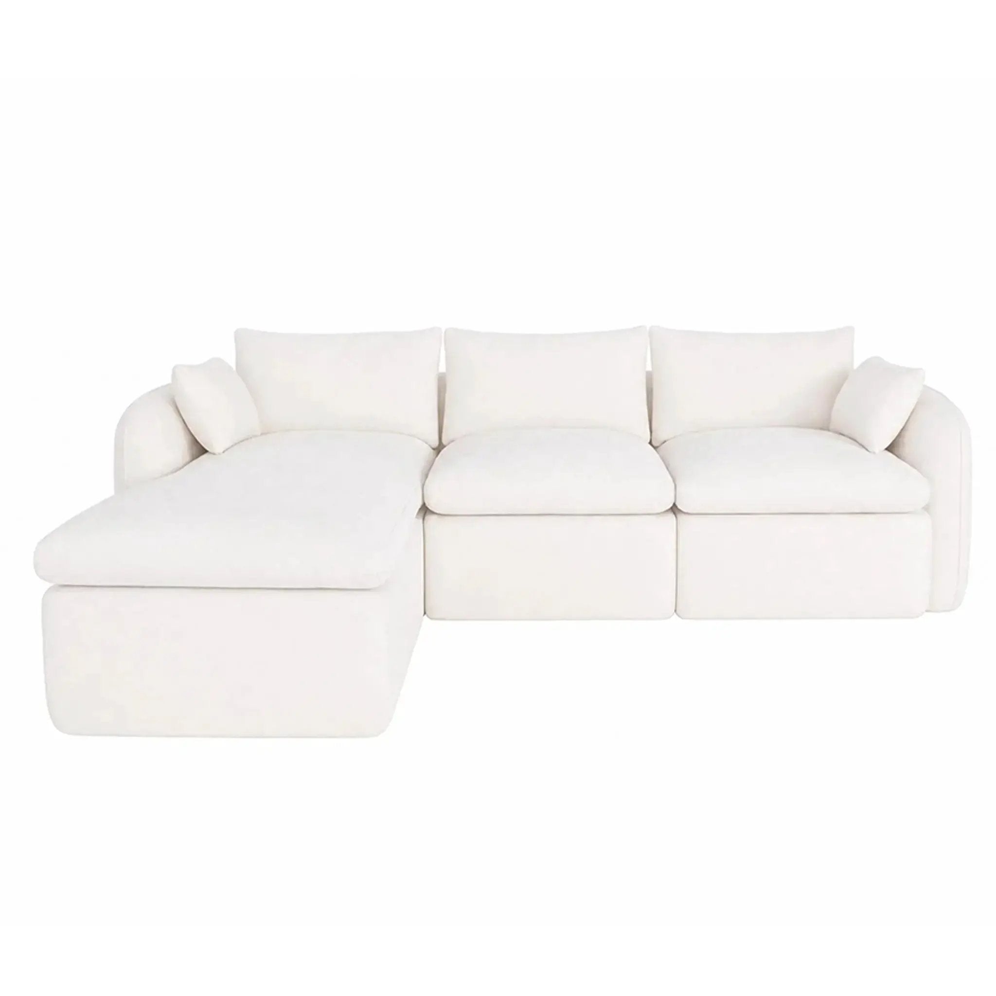 Fully Sponge Compressed Sectional Sofa by HouseOfZazla