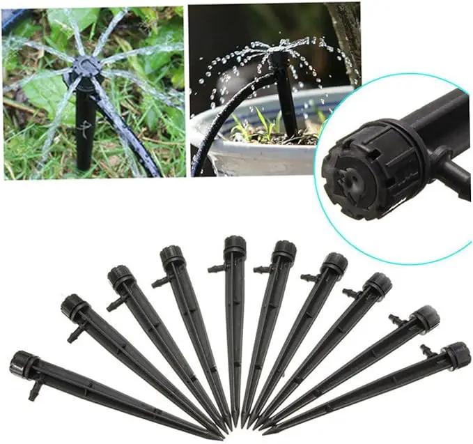 Milisten 50pcs Drip Emitter Water Saving Kit Irrigation Sprinkler Dripper Adjustable Dripper Water Dripper Irrigation Sprinkler Emitters Drip Irrigation Line Launcher Plant by GreenHaven Gardens