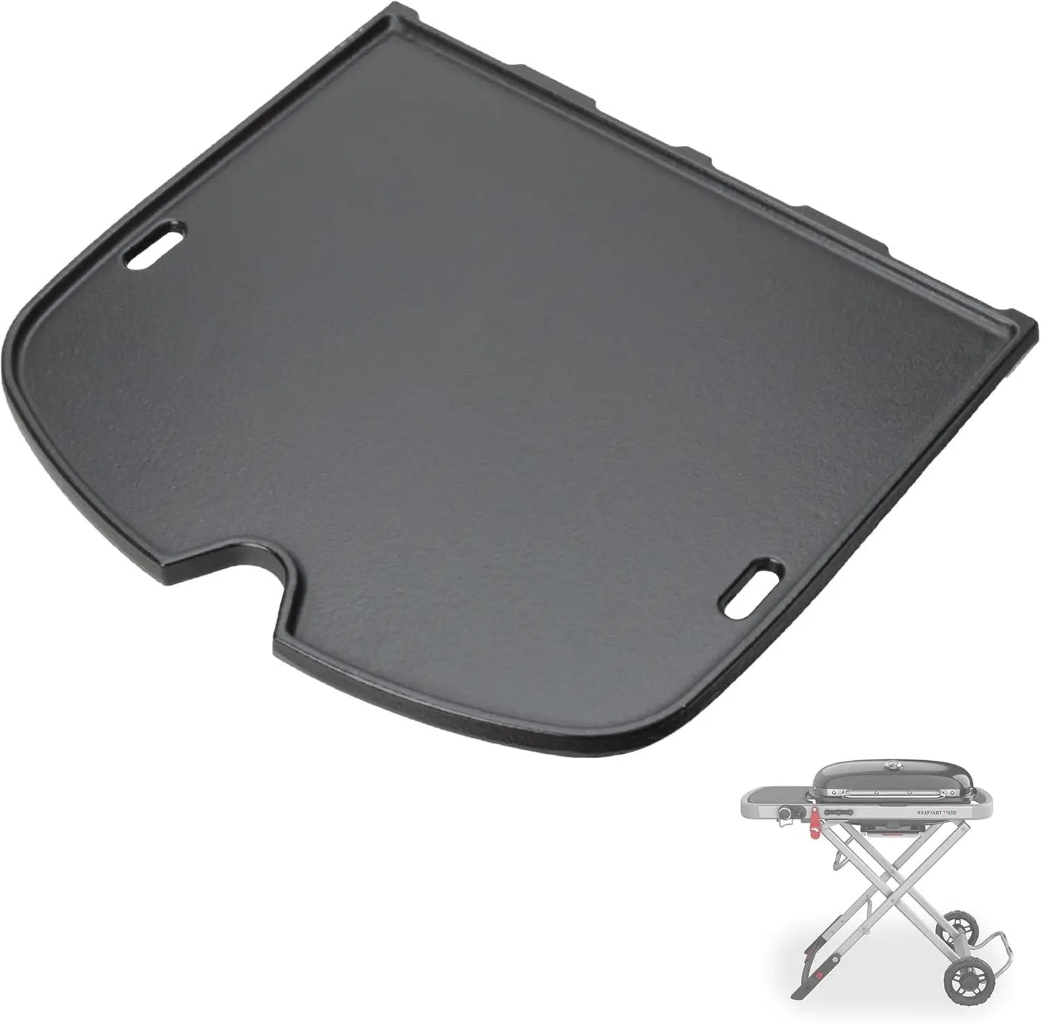 7034 Cast Iron Griddle for Weber 9010001 Traveler Portable Gas Grill, Replacement for Weber9010001, 9013001, 9020001 Gas Grill Accessories, Compatible with Weber Traveler Griddle Part by GreenHaven Gardens