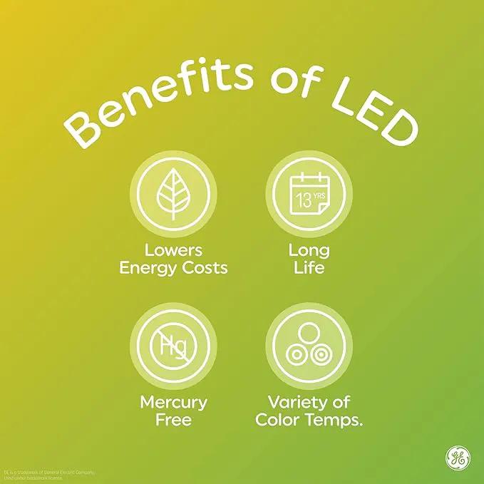 GE LED+ Motion Sensor LED Light Bulbs, 12W, Outdoor Security Lights, Daylight, A21 (2 Pack) by GreenHaven Gardens