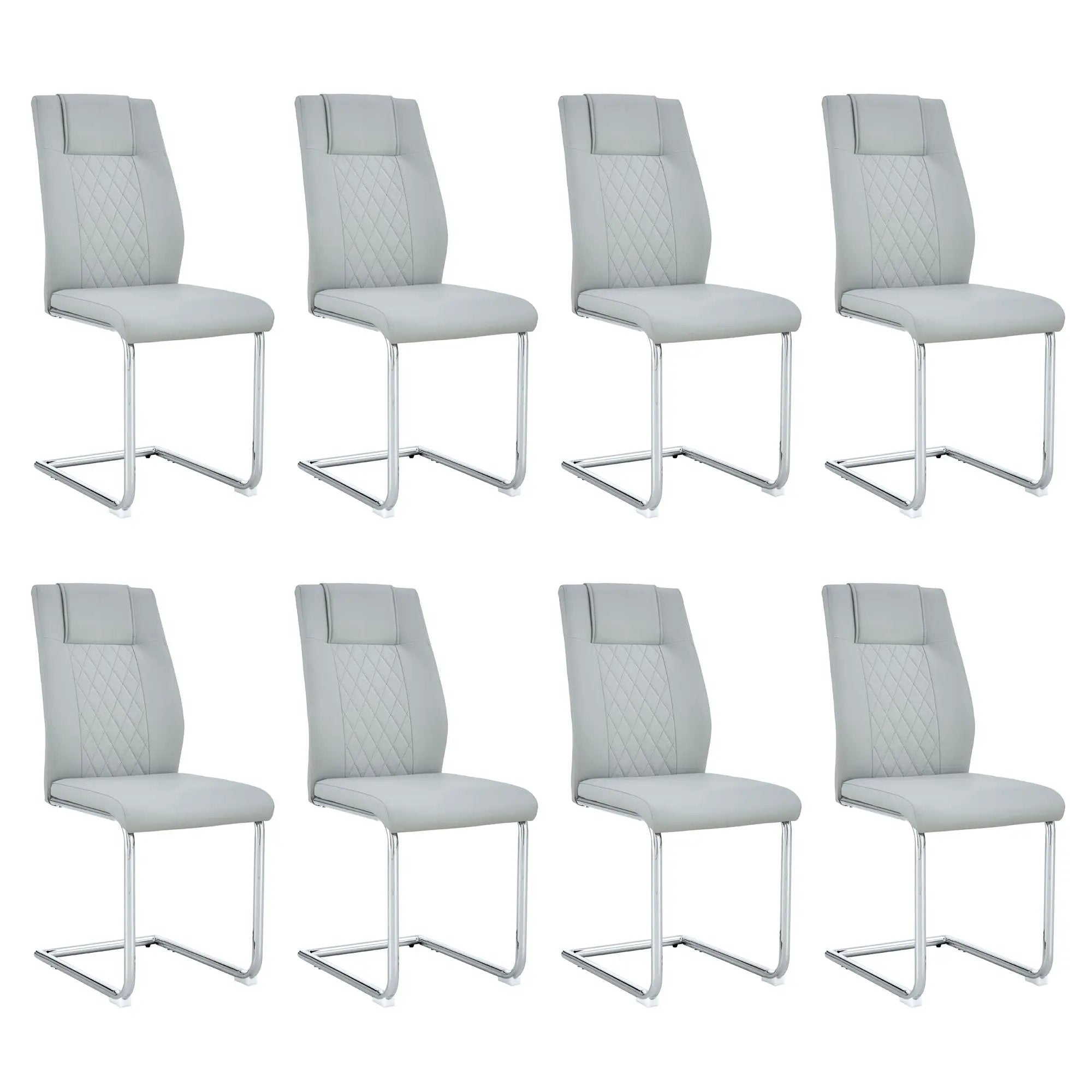 Modern Dining Chairs With Padded Seat, Metal Legs by Unique Piece Furniture