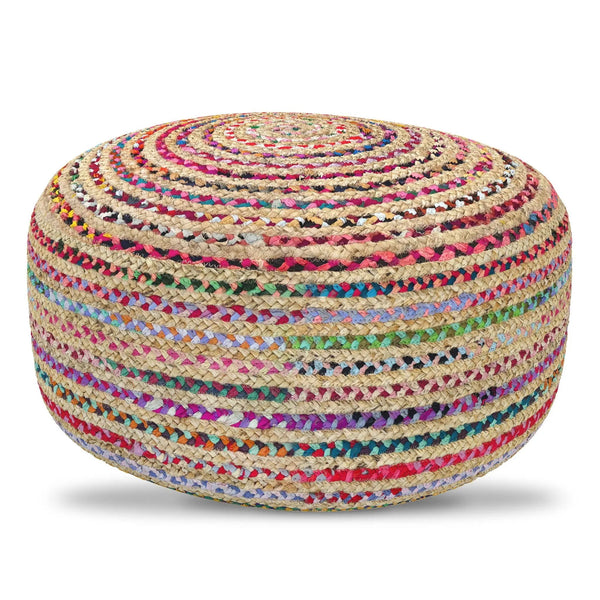 Margo - Large Round Pouf - Multicolor