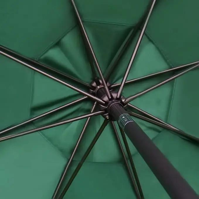 Sunnyglade 9' Patio Umbrella Outdoor Table Umbrella with 8 Sturdy Ribs (Dark Green) by GreenHaven Gardens