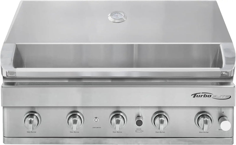 Turbo Elite 38-inch 4-Burner Built-In BBQ Gas Grill - Propane by GreenHaven Gardens