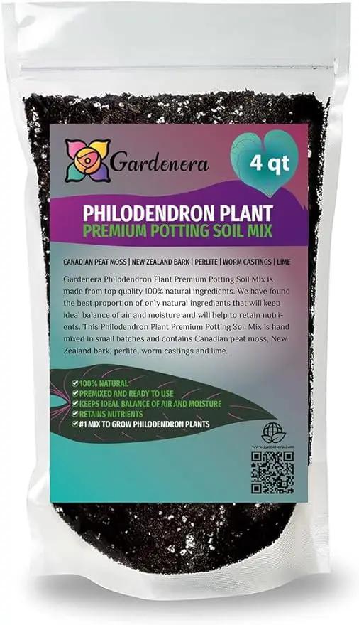 Philodendron Planting Mix - Provide Your Plants with The Best Soil Medium - 4 QUARTS by GreenHaven Gardens