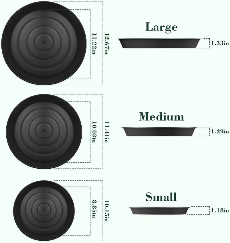 U0U 3 Size Round Stepping Stone Mold,10" 11.4" 12.6" Cement Molds for Concrete,Plastic Concrete Molds for Casting Garden Pathmate Pavement Precast and Forms Walkway by GreenHaven Gardens