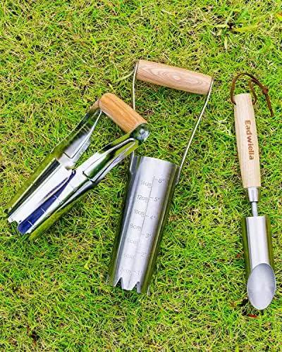Bulb Planter Tool with 6 Inch Depth Measurment Tulip Bulb for Planting Tulip Daffodils Dahlias Garlics Bulbs Spring Fall Planting Handhold Planting Tool Garden Bulb Transplanter Hole Digger by GreenHaven Gardens