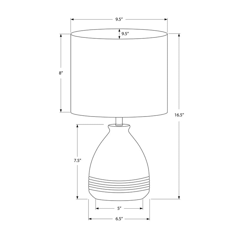 Lighting, Modern Table Lamp - Cream by Unique Piece Furniture