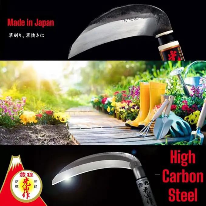Gardening Weeding Sickle Hand-held Tools [Made in Japan] Japanese Garden Weeder Hand Hoe by GreenHaven Gardens