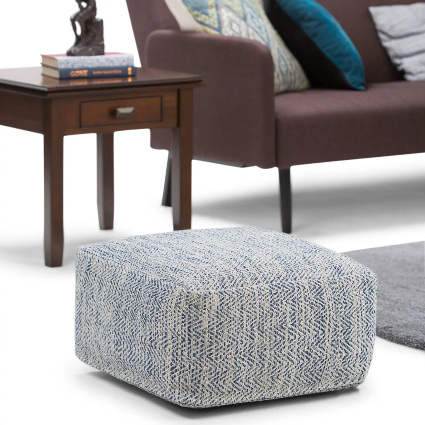 Nate - Handcrafted Square Pouf by Unique Piece Furniture