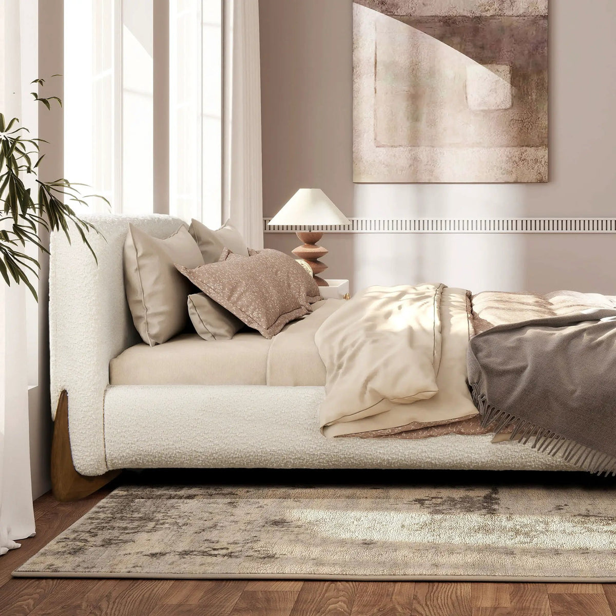 Alpine - Puffy Modern Platform Bed, photo 5 of 21