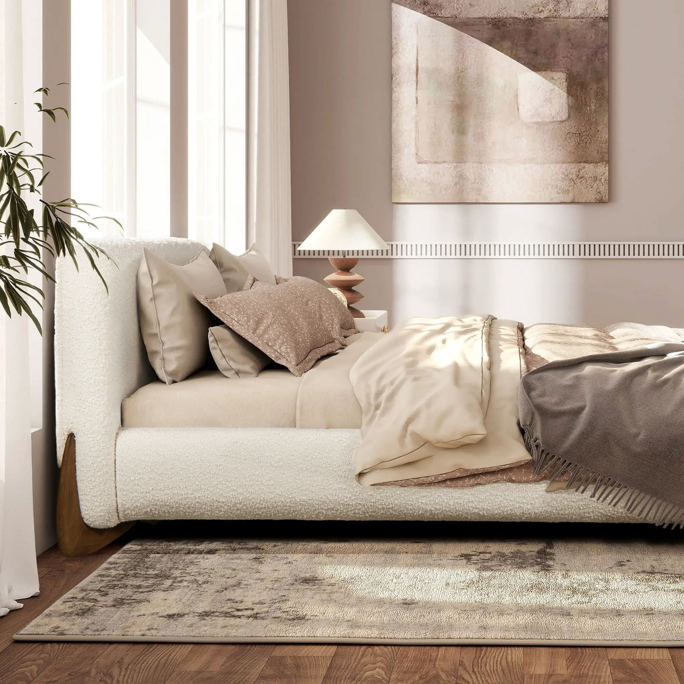 Alpine - Puffy Modern Platform Bed by HouseOfZazla