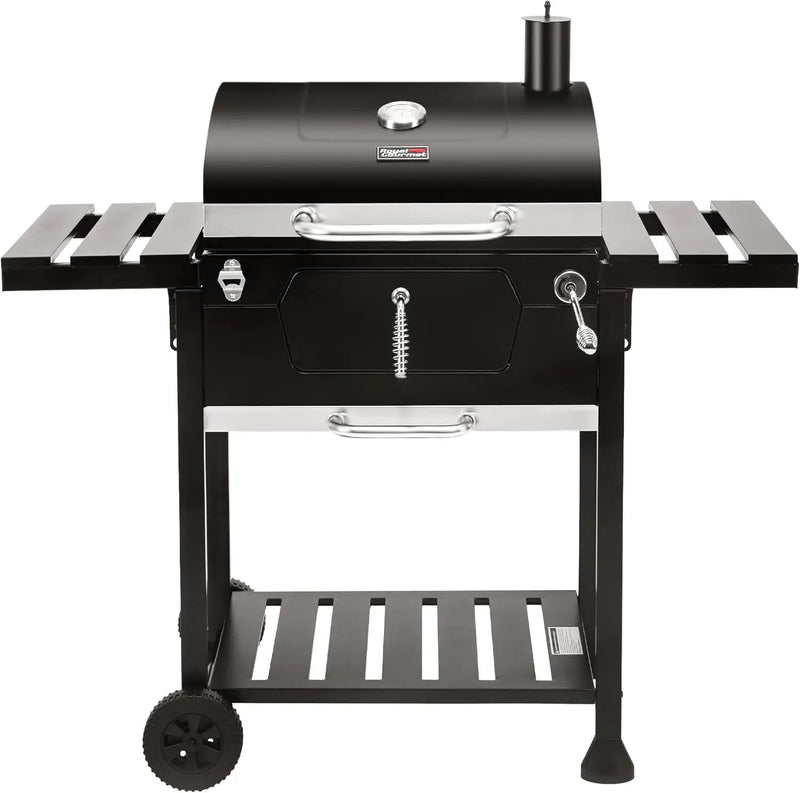 Royal Gourmet CD1824EN 24-Inch Movable Charcoal Grill with Foldable Side Tables, Outdoor Barbecue Grill with 490 Sq. In. Cooking Area for Outdoor Picnic and Camping Grilling, Black by GreenHaven Gardens