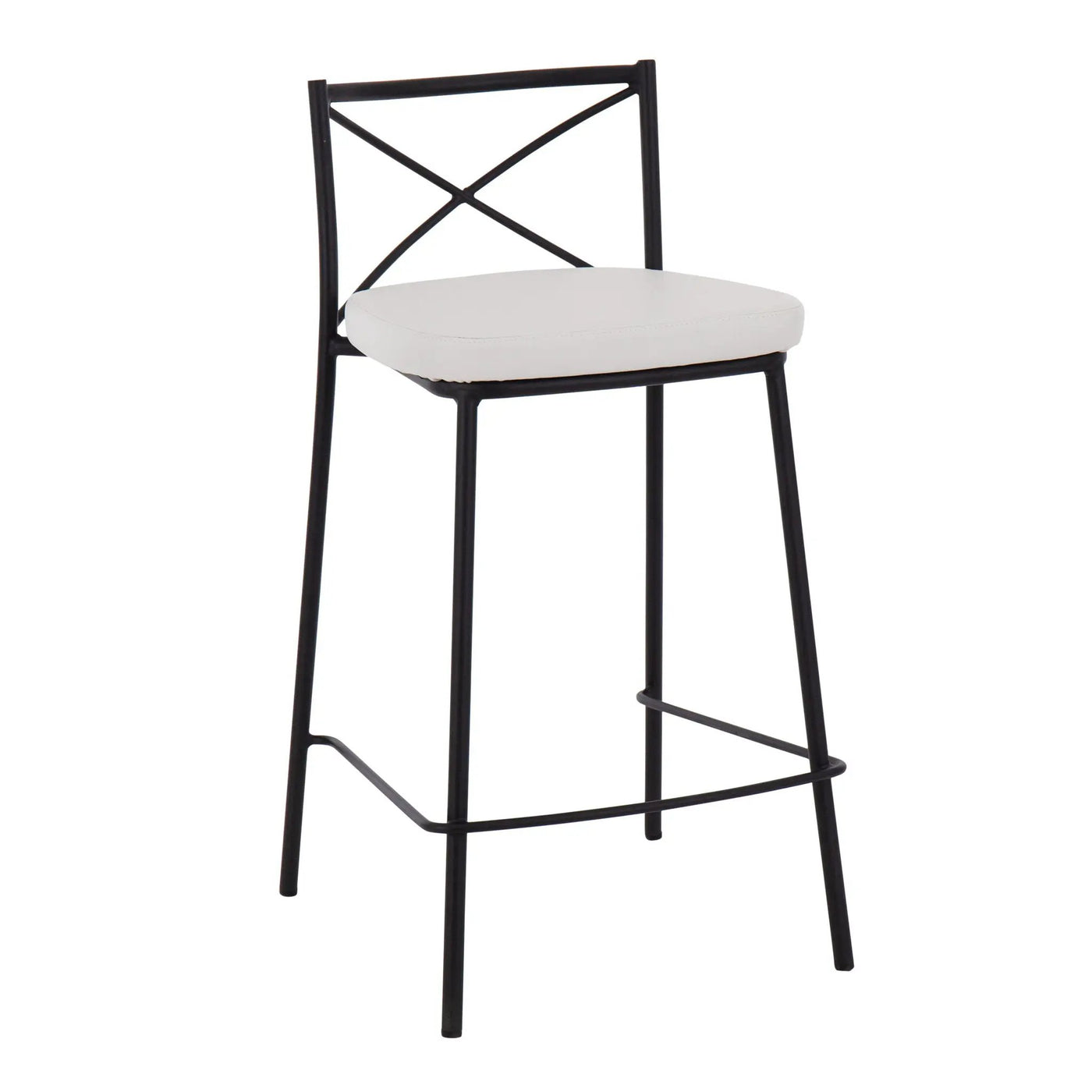 Modern Charlotte - Contemporary Fixed Height Counter Stool (Set of 2) by HouseOfZazla