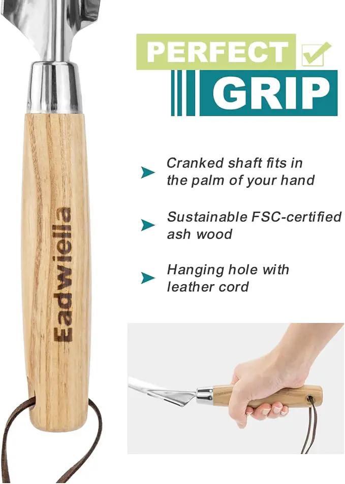 Hand Weeder Trowel Garden Weed Puller Weed Pulling Tool Hand Weeder Cutter Tool for Gardening Weeding Digging Cutting Transplanting Measuring Planting Removing Multi Use Garden Weed Picker Hand Tool by GreenHaven Gardens