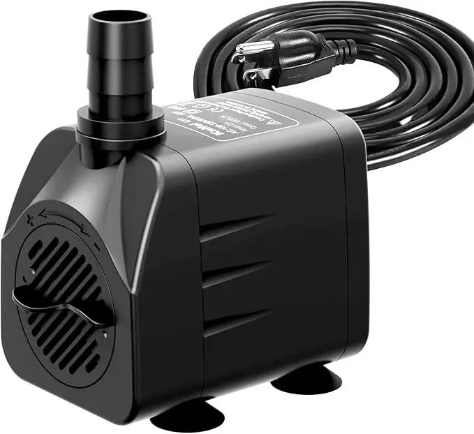 400GPH Submersible Water Pump(1500L/H,25W),Ultra Quiet Fountain Pump with 6.5ft High Lift, Pond Pump for Fish Tank, Pond, Aquarium, Statuary, Hydroponics. by GreenHaven Gardens