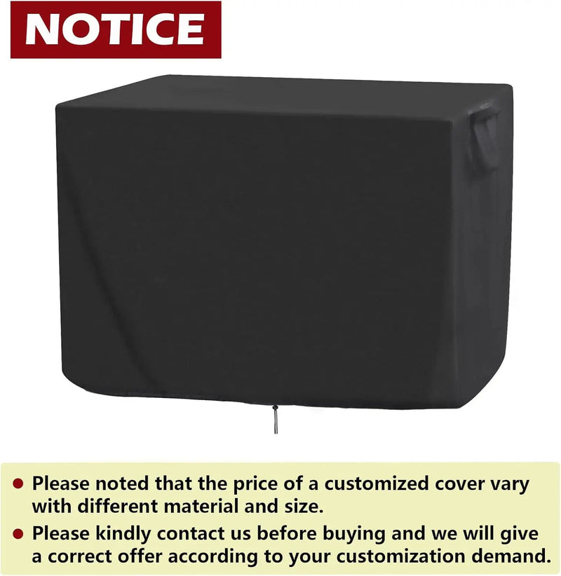Personalized Outdoor Cover for Griddle Grill, Waterproof& Dustproof Cover for Protecting Patio Outdoor Grill, Customized Size,Black by GreenHaven Gardens