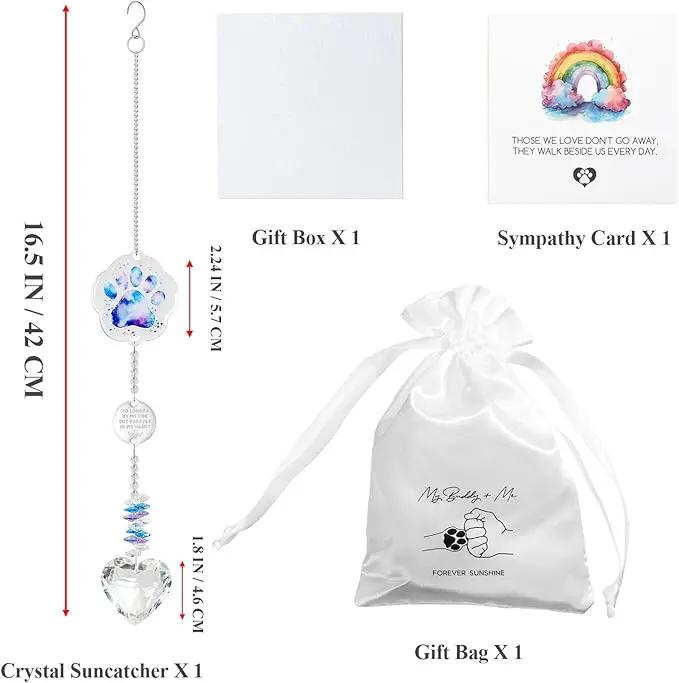 Pet Memorial Suncatcher, Dog Memorial Gifts for Loss of Dog, Dog Passing Away Gifts, Pet Memorial Gifts for Dogs, Cat Memorial Gifts for Loss of Cat, Dog Remembrance Gift by GreenHaven Gardens