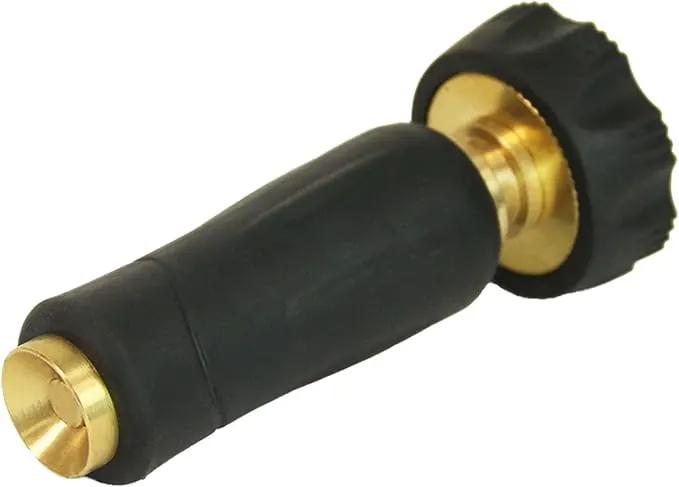 Chapin 6-9472: High Pressure 3.5-inch Brass Twist Hose Nozzle, Heavy-Duty Adjustable Garden Hose Nozzle, Gardening, Watering and Irrigation, Outdoor Cleaning, Black by GreenHaven Gardens