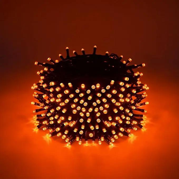 600 LED Halloween Lights, 216 FT Waterproof Halloween String Lights, Orange Halloween Lights Outdoor with 8 Lighting Modes for Halloween Outdoor Party Yard Garden Decoration by GreenHaven Gardens
