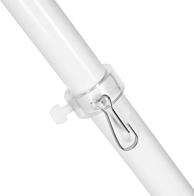 Grace Alley Flag Pole: 6 Foot Tangle Free Spinning Flag Pole. Residential or Commercial Flag Pole. Wind Resistant/Rust Free. (White) by GreenHaven Gardens