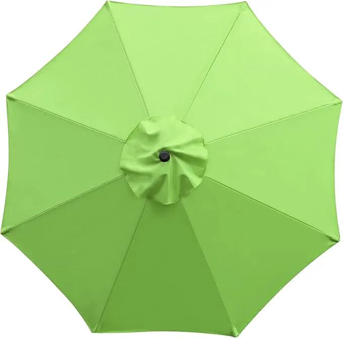 Sunnyglade 9' Patio Umbrella Outdoor Table Umbrella with 8 Sturdy Ribs (Grass Green) by GreenHaven Gardens