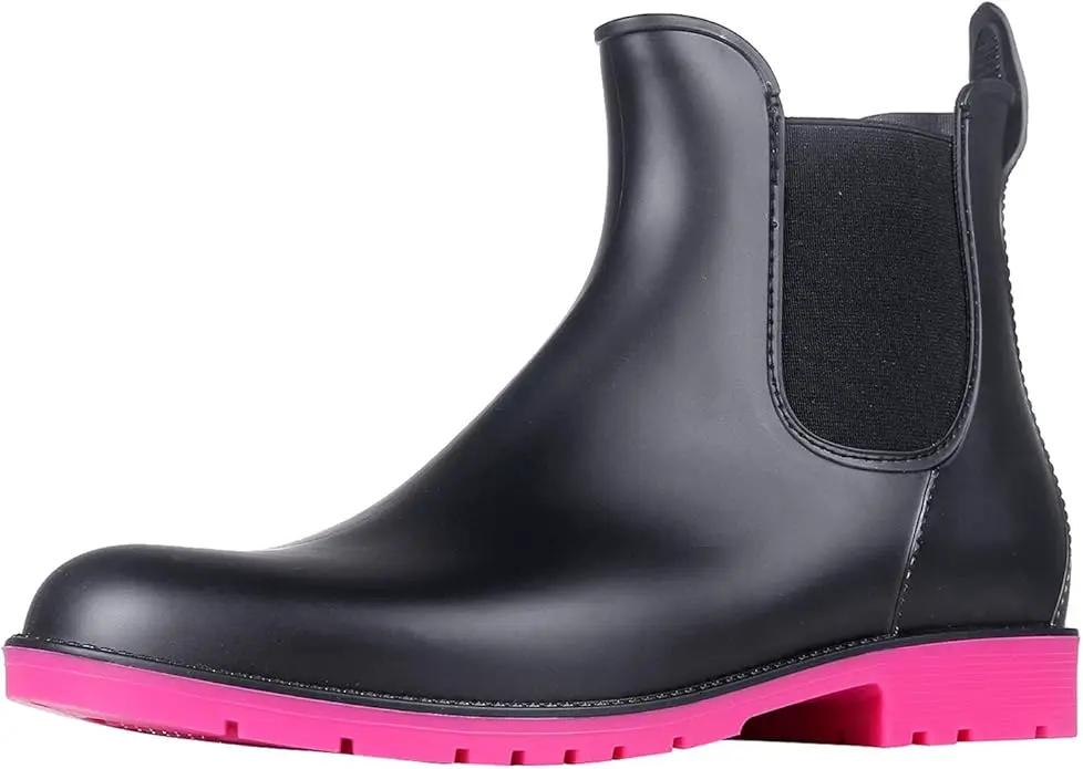 Asgard Women's Ankle Rain Boots Waterproof Chelsea Boots by GreenHaven Gardens