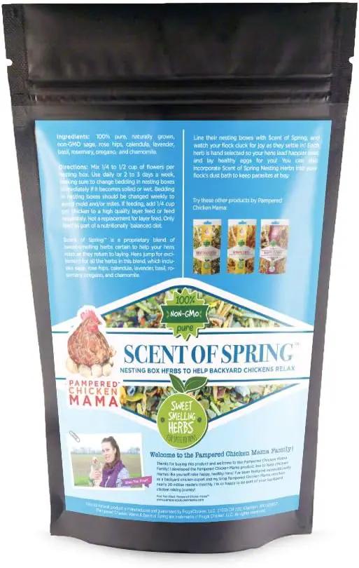 Nesting Herbs for Backyard Chickens 8 pounds - Scent of Spring - Keep Laying Hens Happy, Healthy and Relaxed by GreenHaven Gardens