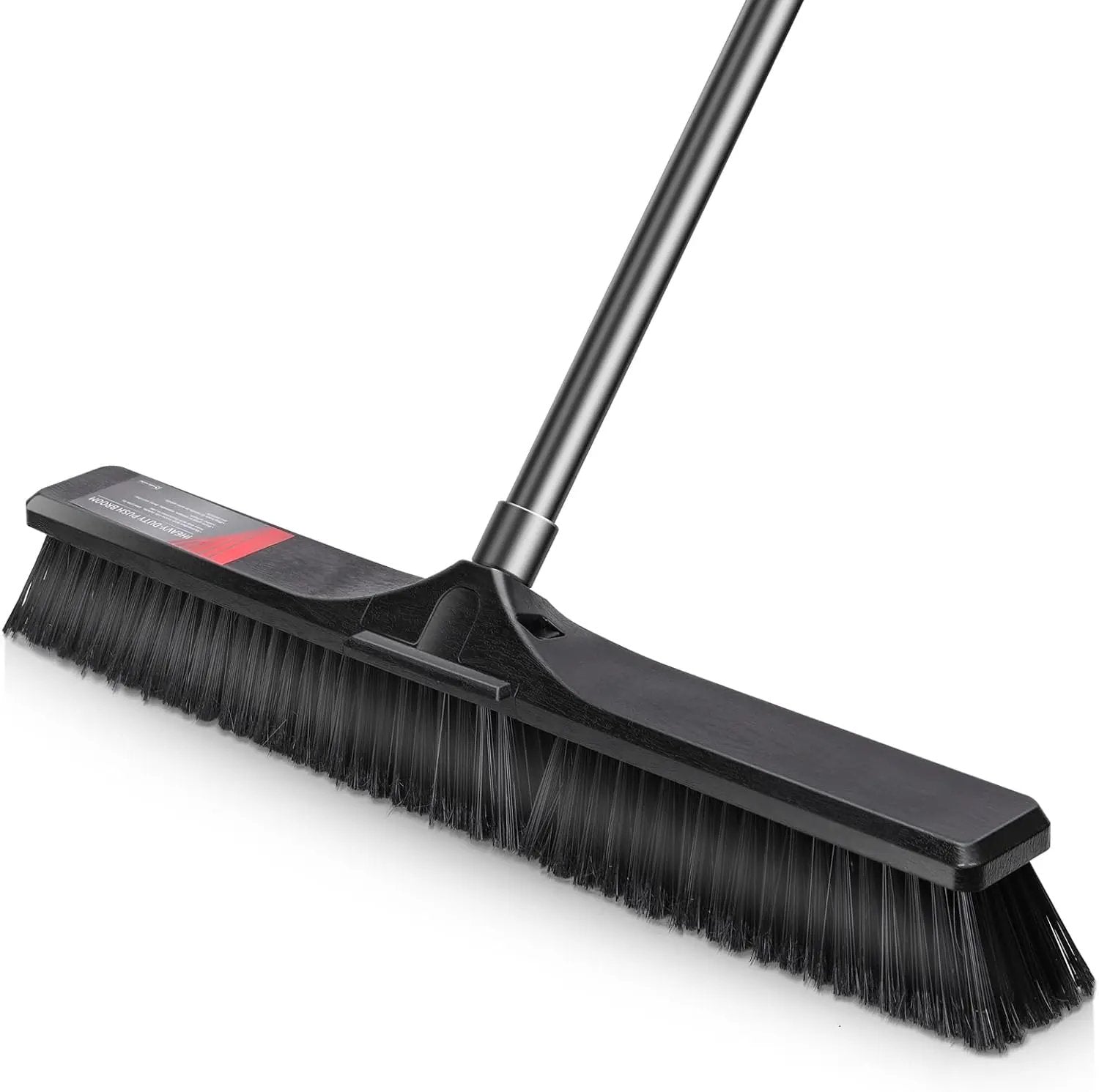 Push Broom Outdoor Heavy Duty,Masthome 24" Push Broom with Stiff Bristles,Heavy Duty Garden Broom,Outdoor Stiff Sweeping Broom for Garage Yard Patio Deck Concrete Wood Stone Floors Scrub and Cleaning by GreenHaven Gardens