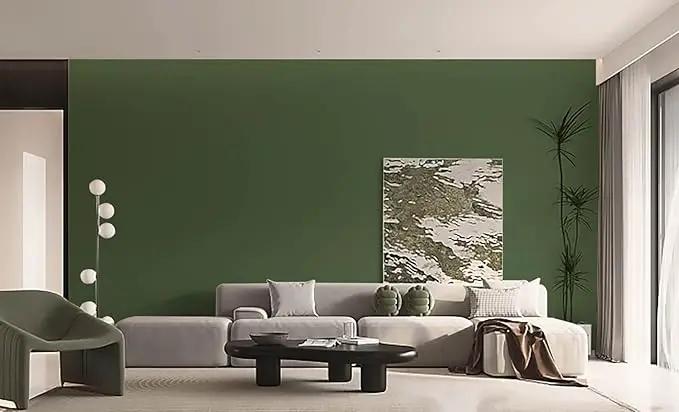 Dimoon 118''x15.7'' Green Skin Peel and Stick Wallpaper Contact Paper Modern Self Adhesive Wall Paper Removable Renter Friendly Textured Solid Color Vinyl Roll (118''x15.7'',Dark Green Skin) by GreenHaven Gardens