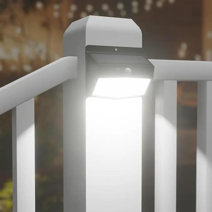 [ 16 Packs] Solar Motion Sensor Lights Outdoor, Solar Fence Lights with 3 Lighting Modes, Solar Powered Security Lights Waterproof for Outside Yard Wall Garden Backyard Deck Step Garage by GreenHaven Gardens