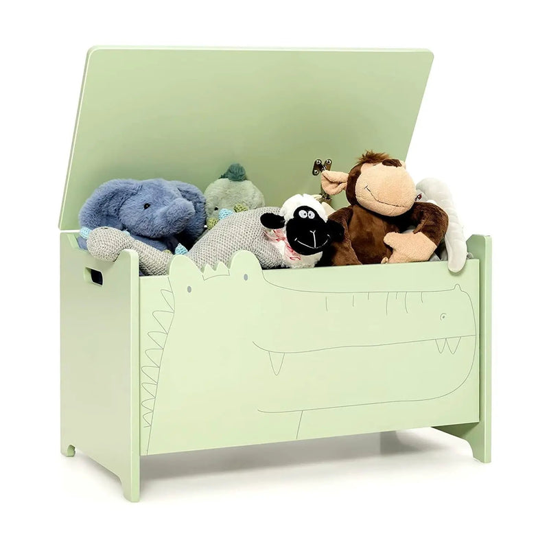 Wooden Kids Toy Box with Safety Hinge by DirectDeals
