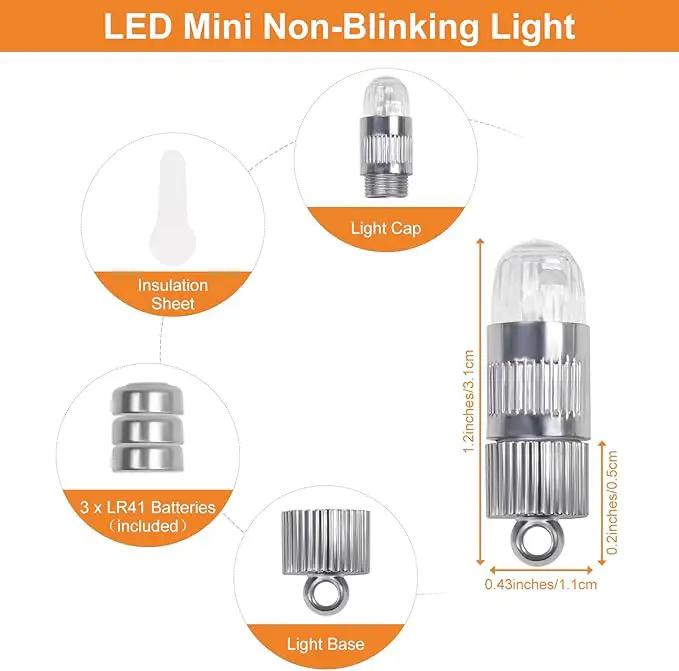 SumDirect Pack of 30 LED Mini Non-Blinking Lights for Paper Lanterns Balloons Floral Wedding Halloween Christmas Party Decoration Centerpieces (30, Red) by GreenHaven Gardens
