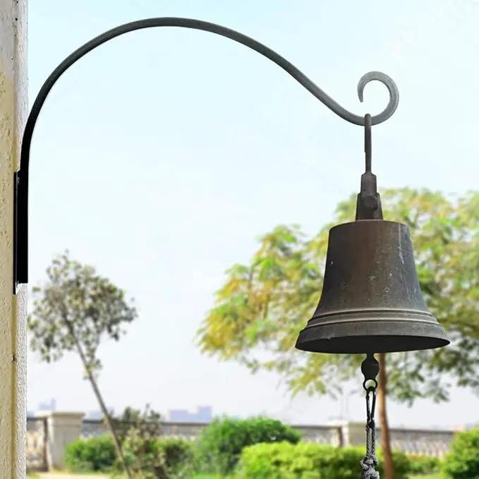 Heavy Duty Plant Hanger Bracket - Outdoor Hand-Forged Hanging Plant Bracket Durable and Stable Bird Feeder Hanger by GreenHaven Gardens