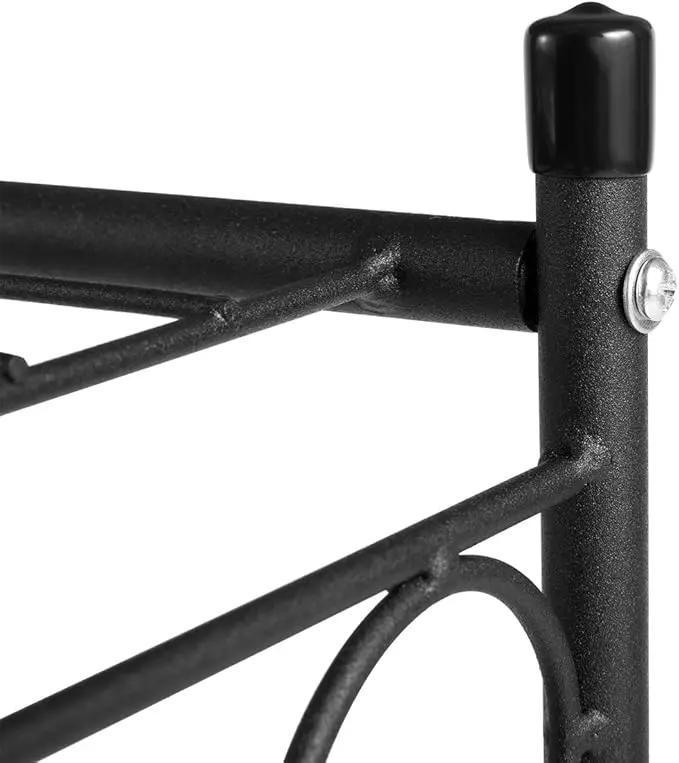 DOEWORKS 2 Tier Metal Plant Stand Storage Rack Shelf, Flower Pot Holder Display Shelf, Black by GreenHaven Gardens