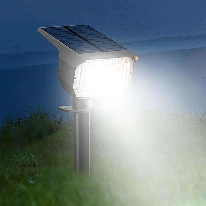 [ 8 Pack/56 LED ] Solar Lights Outdoor Motion Sensor, Spot Landscape Lighting with 3 Modes, Waterproof Spotlights Dusk to Dawn for Outside Yard Tree Garden Pathway Sidewalk Driveway, Cool White by GreenHaven Gardens