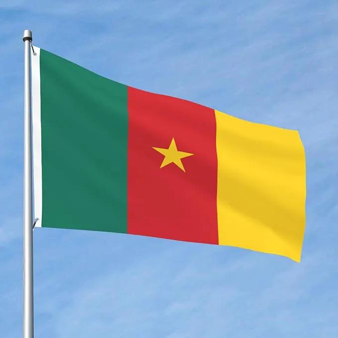 Cameroon Cameroonian Flag Garden Yard House 2x3 ft Flags Double Sided Print Banner Indoor Outdoor Party Home Decorations for Boat Dorm House Balcony by GreenHaven Gardens